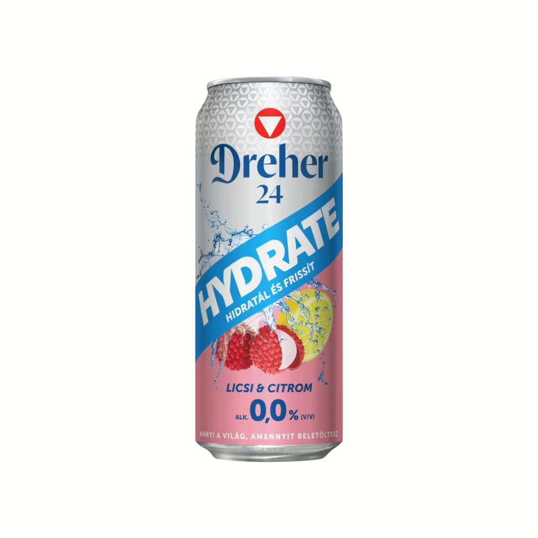 Dreher 24 Hydrate Licsi-Citrom 0% 0.5l