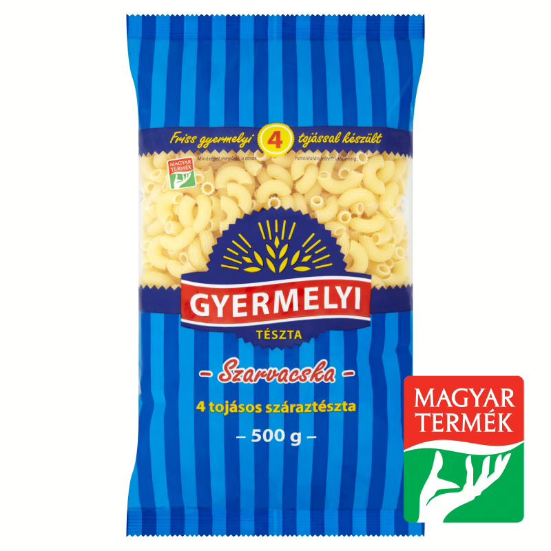 Gyermelyi szarvacska száraztészta 500g