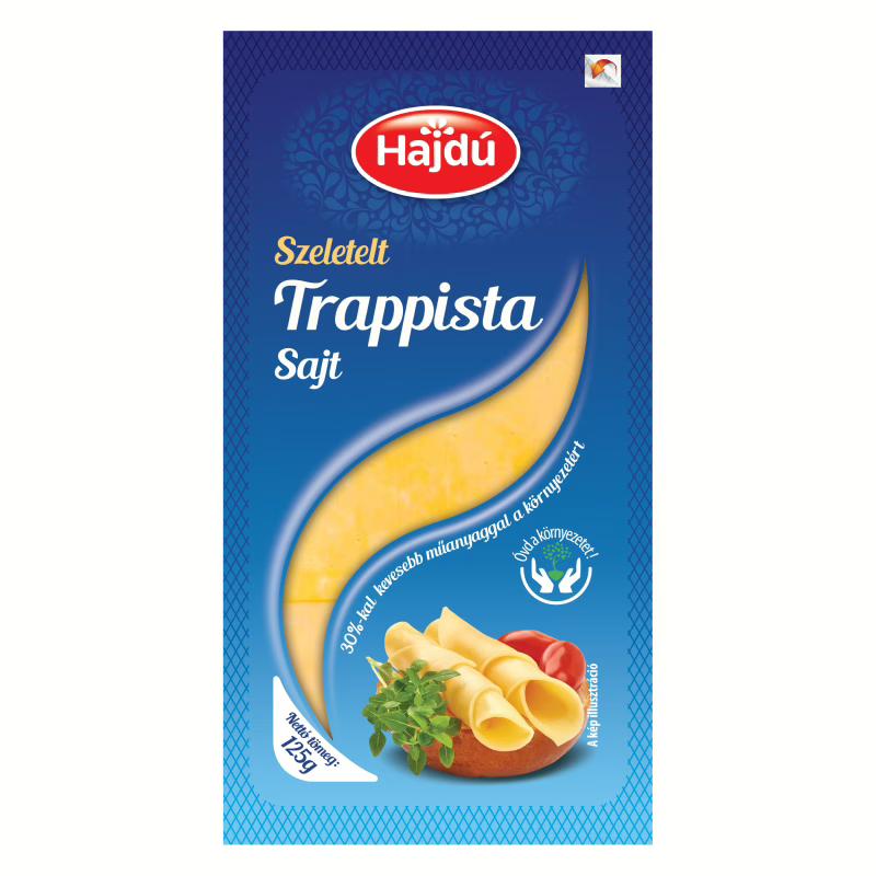 Hajdú Trappista szeletelt sajt 125g