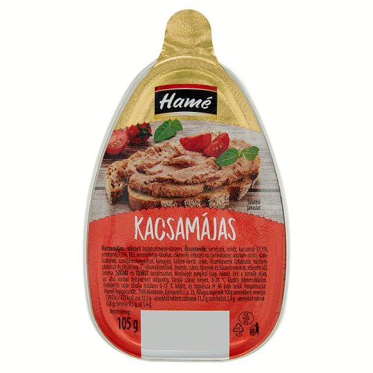 Hamé Kacsamájas pástétom 105g