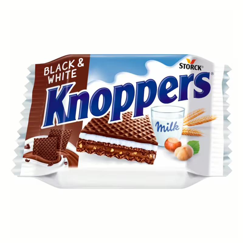 Knoppers Black&White nápolyi 25g