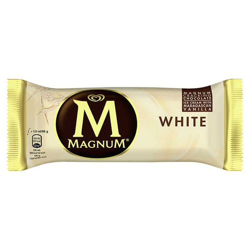 Magnum Fehér csokoládés jégkrém 110ml