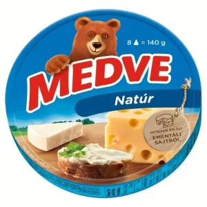 Medve natúr sajt 140g