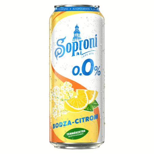 Soproni Radler Bodza-Citrom 0% 0.5l dob.