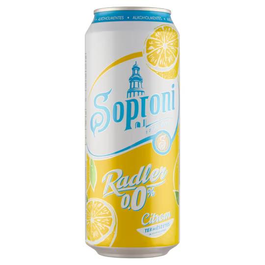 Soproni Radler Citrom 0% 0.5l