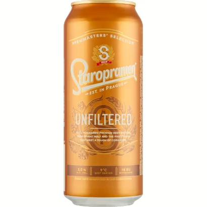 Staropramen Unfiltered 5% 0.5 doboz