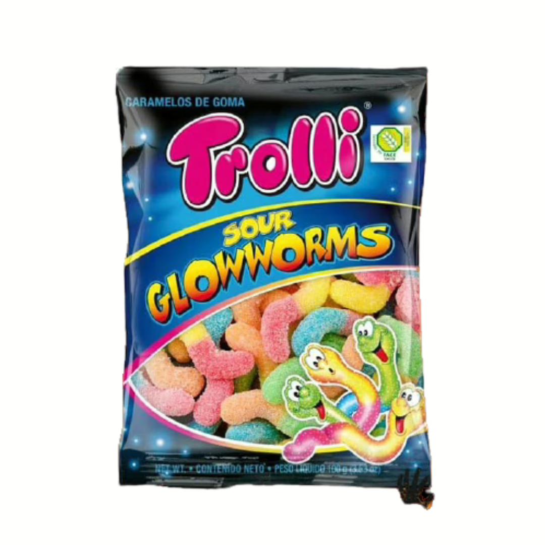 Trolli Savanyú Glowworms gumicukor 100g
