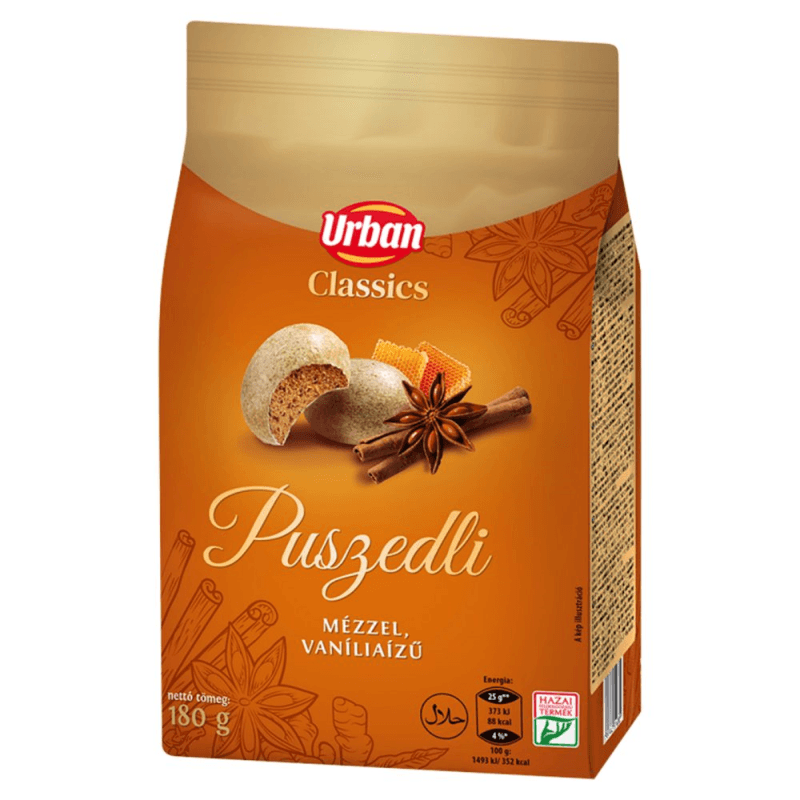 Urbán Puszedli vaníliás, mézes 180g
