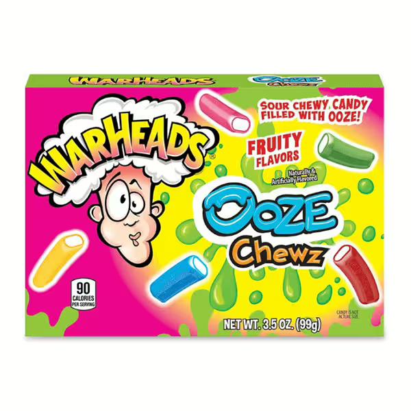 Warheads Ooze Chewz savanyú cukor 99g