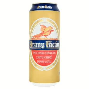 Arany Fácán világos sör 4% 0.5l doboz